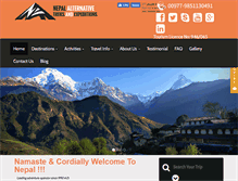 Tablet Screenshot of nepalhikingtrip.com